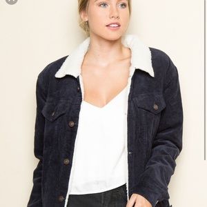 Elisha Corduroy lined Sherpa Jacket